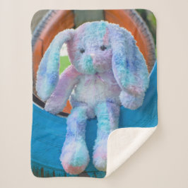 sherpa fleece blanket cute rabbit sherpadecke