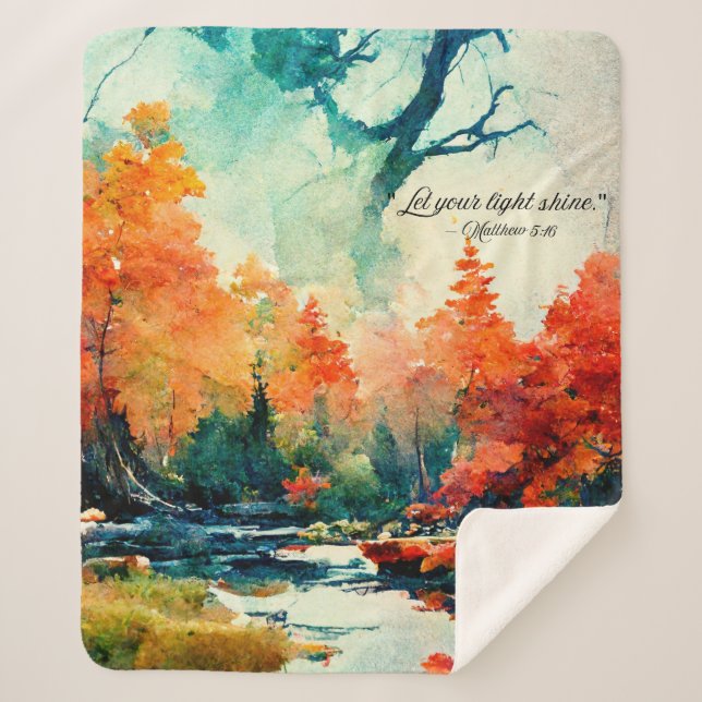 Sherpa Fleece Blanket Sherpadecke (Vorderseite)