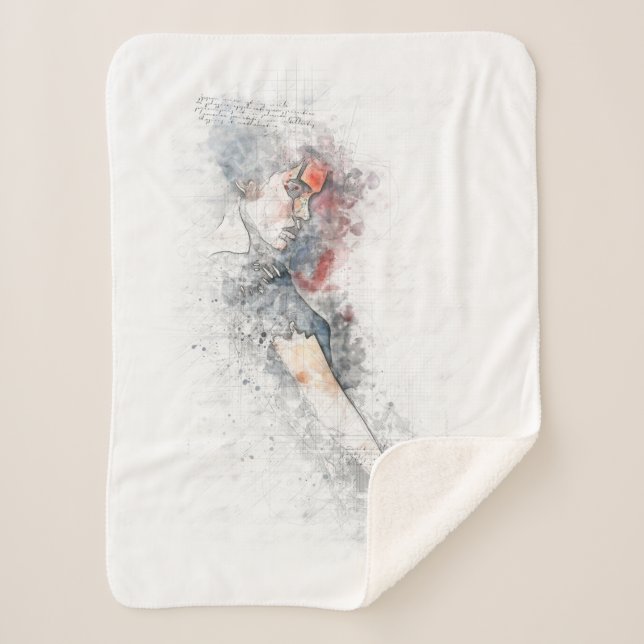 Sherpa Frau Sherpadecke (Vorderseite)