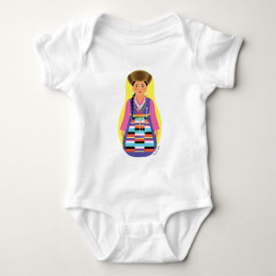 Sherpa Matryoshka Baby Strampler