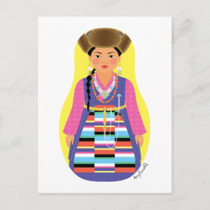 Sherpa Matryoshka Postcard Postkarte