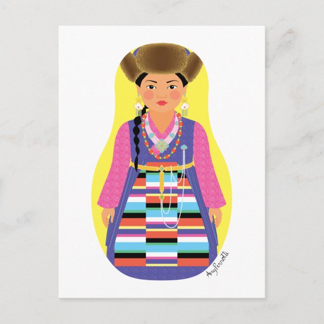 Sherpa Matryoshka Postcard Postkarte (Vorderseite)