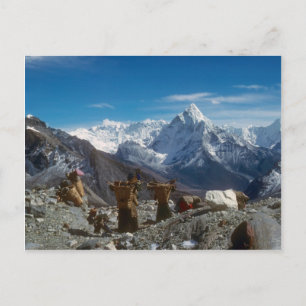 Sherpanis mit Kletterlasten Postkarte
