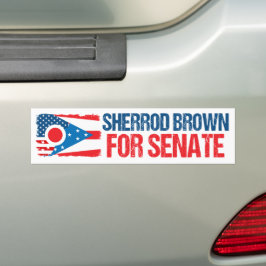 Sherrod Brown für Senat 2024 Wahlkampf Ohio Flag Autoaufkleber