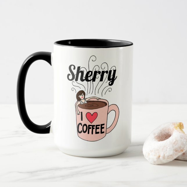 Sherry Lieben Kaffee Tasse (Mit Donut)