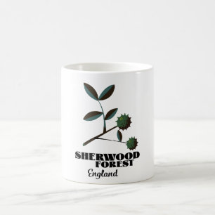 Sherwood Forest England Reiseplakat Klassische Run Kaffeetasse