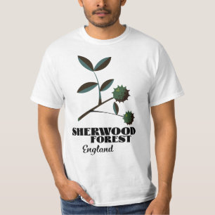 Sherwood Forest England Reiseplakat Magnet T-Shirt
