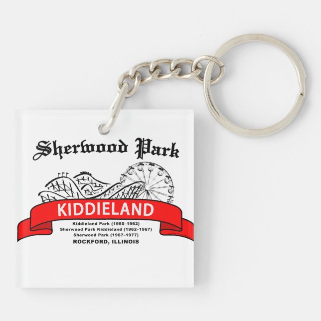 Sherwood Park Kiddieland, Rockford, IL. Schlüsselanhänger (Rückseite)