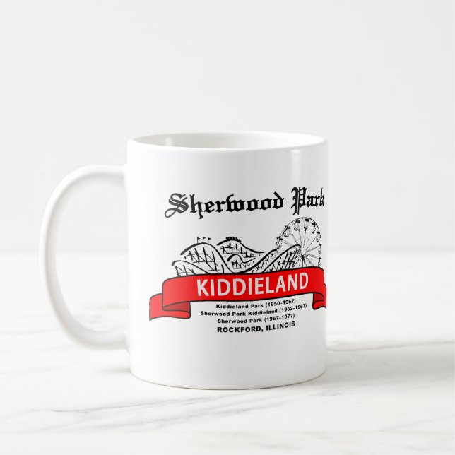 Sherwood Park Kiddieland, Rockford, IL. Vergnügen Kaffeetasse (Links)