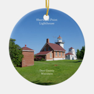 Sherwood Point Lighthouse Keramik Ornament