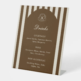 She's A Tini Bit Older Birthday Drinks Menu Sockelschild