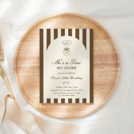 She's A Tini Bit Older Coffee Martini Birthday Einladung