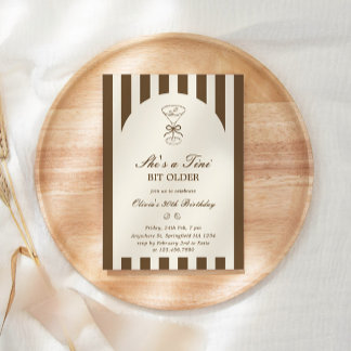 She's A Tini Bit Older Coffee Martini Birthday Einladung