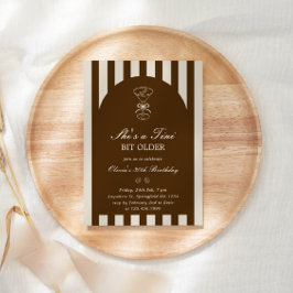 She's A Tini Bit Older Coffee Martini Birthday Einladung