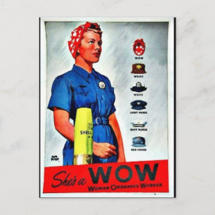 Shes A Wow Postkarte