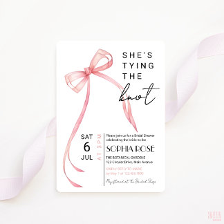 Shes bindet die Knot Bridal Dusche Einladung