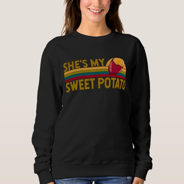 She's My Sweet Potato His Hers Matching Couple Tha Sweatshirt (Vorderseite)