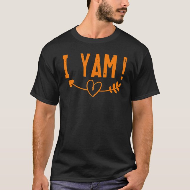She's My Sweet Potato I Yam Couples  Thanksgiving T-Shirt (Vorderseite)