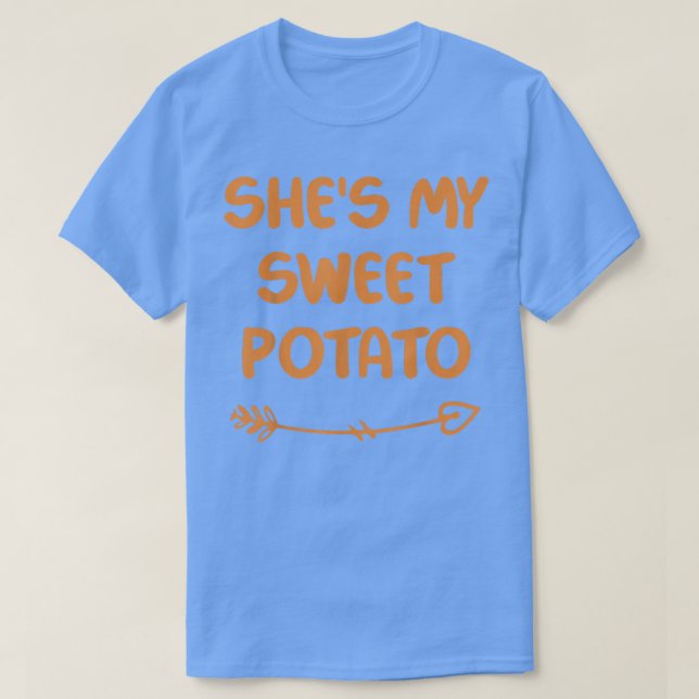 She's My Sweet Potato I Yam! Set Couples Thanksgiv T-Shirt (Design vorne)
