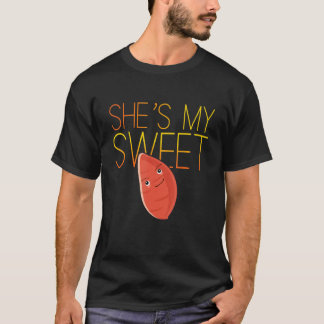 She's My Sweet Potato I Yam Set Couples Thanksgivi T-Shirt