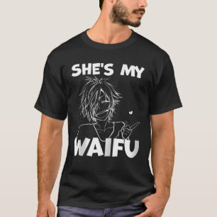 She's My Waifu Funny Anime Matching Pärchen Boyfri T-Shirt