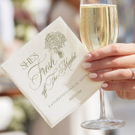 She's Off The Market Bridal Paper Napkin Serviette