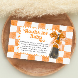 She's Ready to Pop Baby Shower Books for Baby Begleitkarte