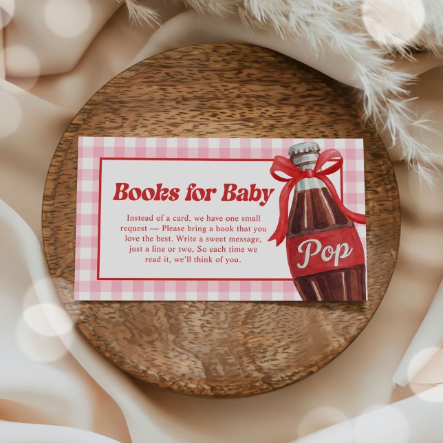 She's Ready to Pop Baby Shower Books for Baby Begleitkarte (Von Creator hochgeladen)