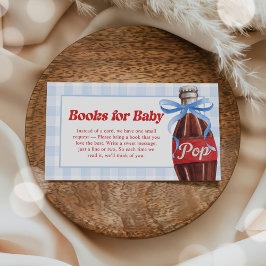 She's Ready to Pop Baby Shower Books for Baby Begleitkarte