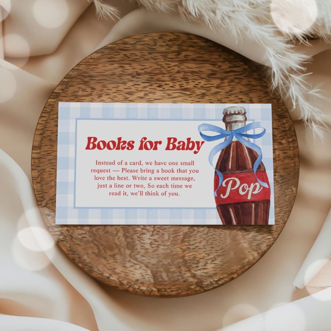 She's Ready to Pop Baby Shower Books for Baby Begleitkarte (Von Creator hochgeladen)