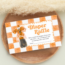She's Ready to Pop Baby Shower Diaper Raffle Begleitkarte