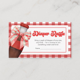 She's Ready to Pop Baby Shower Diaper Raffle Begleitkarte