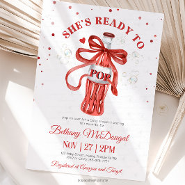 She's Ready To Pop Baby shower Einladung