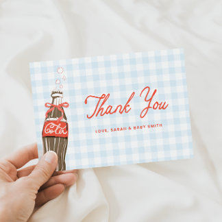 She's Ready To Pop Baby Shower Thank You Card Dankeskarte