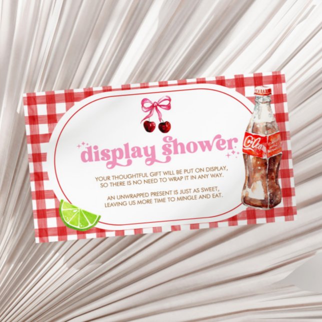 She's Ready To Pop Soda Baby Shower Display Shower Begleitkarte (Von Creator hochgeladen)