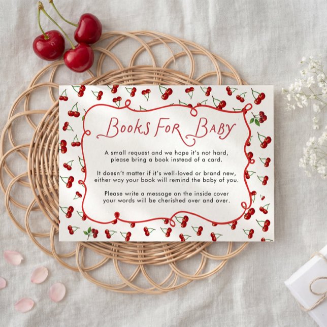 She's the Cherry on top Books for Baby Card Begleitkarte (Von Creator hochgeladen)