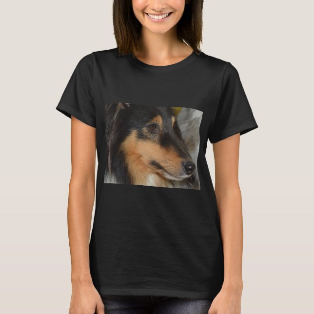 Shet Shet Schwarz-weiß tan head T-Shirt (Vorderseite)