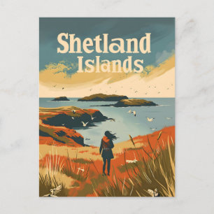 Shetland-Inseln Schottland Postkarte
