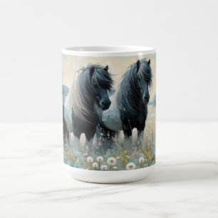 Shetland Ponies Springtime Kaffeetasse
