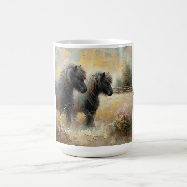 "Shetland Pony" (Nr. 1 eines Set) Kaffee-Tasse Kaffeetasse (Mittel)