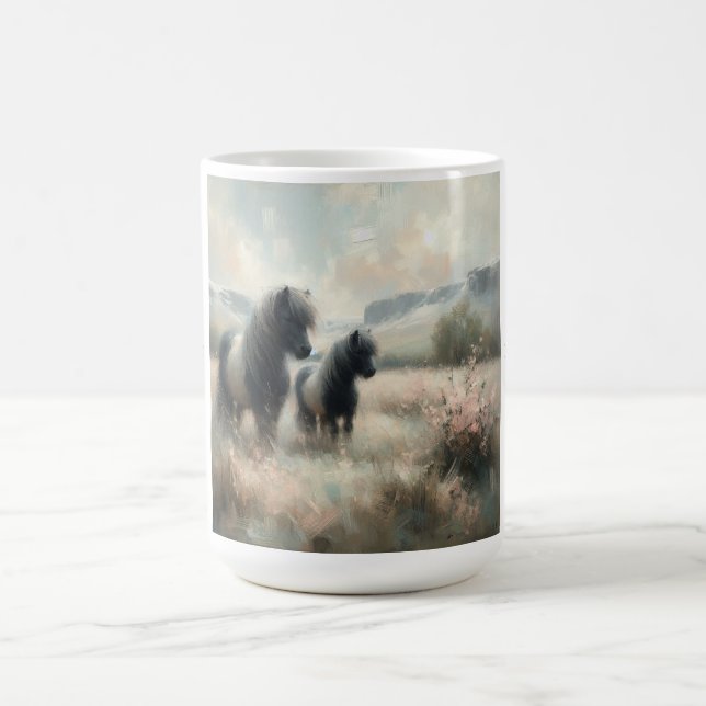 "Shetland Pony" (Nr. 2 eines Set) Kaffee-Tasse Kaffeetasse (Mittel)