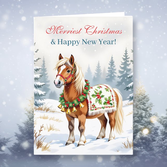 Shetland Pony Personalisiert Weihnachten (Von Creator hochgeladen)
