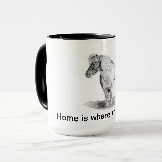 Shetland Pony Tasse (Vorderseite Links)