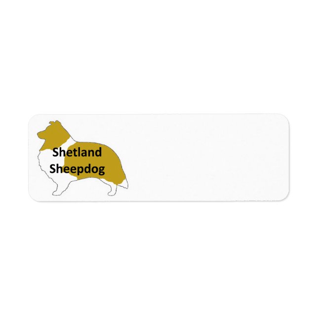 Shetland-Schäferhund-Farbsilhouette (Vorne)
