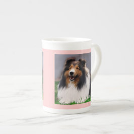 Shetland Sheepdog Art Prozellantasse
