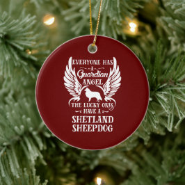 Shetland Sheepdog Begleithund Keramik Ornament