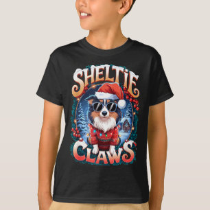 Shetland Sheepdog Besitzer Kostüm Sheltie Krallen  T-Shirt