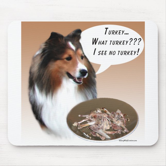 Shetland Sheepdog (Einmal) Türkei Mousepad (Vorne)