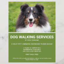 Shetland Sheepdog Foto Green Dog Walker Template