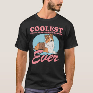 Shetland Sheepdog Grandma Dog Eigentümer Sheltie_3 T-Shirt